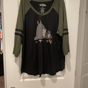 Torrid Totoro Long sleeve T shirt 26/28